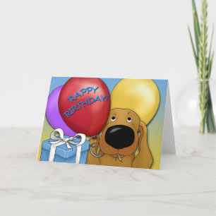 Carte d'anniversaire de Dachshund