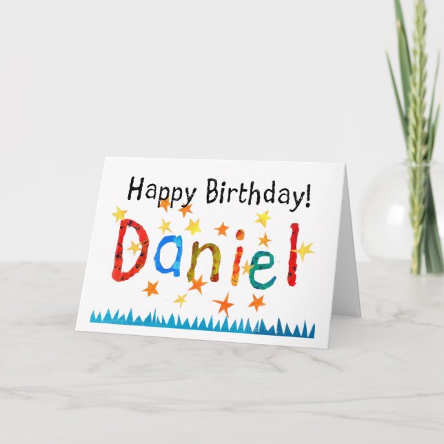 Carte d'anniversaire de "Daniel" (Devant)