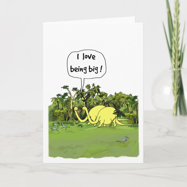 Carte d'anniversaire de dinosaure (Devant)