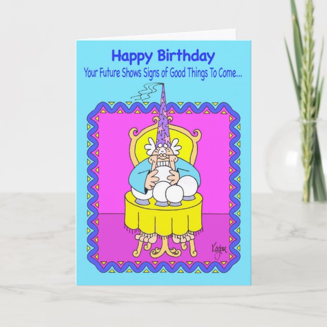 Carte d'anniversaire de DISEUR DE BONNE AVENTURE (Devant)