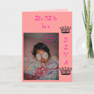 Carte d'anniversaire de diva