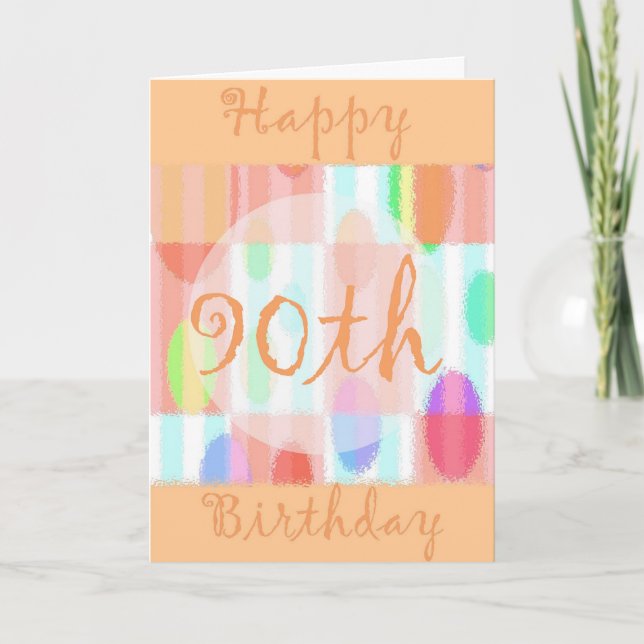 Carte d'anniversaire de Diva's Happy 90th (Devant)