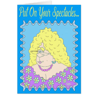 Carte d'anniversaire DE FANTAISIE de DAME