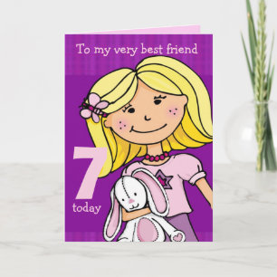 Carte d'anniversaire de fille "Bouddles de fille" 