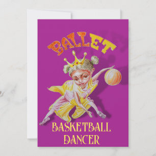 Carte d'anniversaire de fille de basket-ball perso