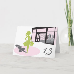 Carte d'anniversaire de fille de client