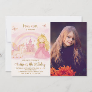 Carte d'anniversaire de fille moderne modifiable a