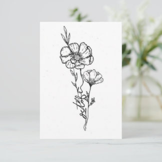 Carte d'anniversaire de fleur de naissance d'octob