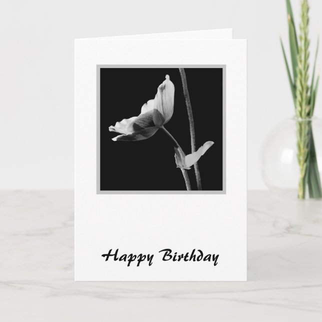 Carte d'anniversaire de fleurs (Devant)