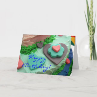 Carte d'anniversaire de fondant