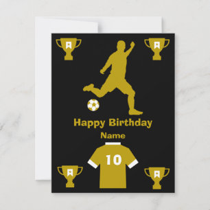 Carte d'anniversaire de football