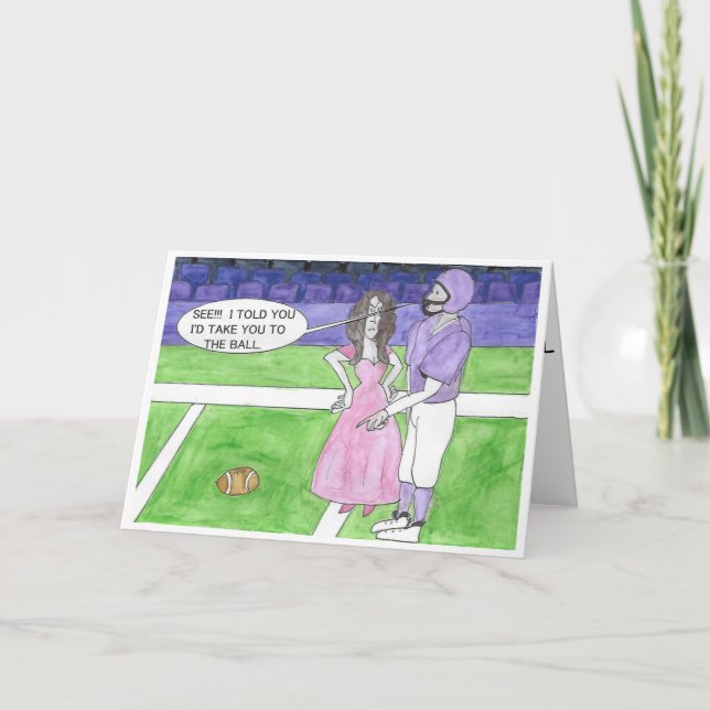Carte d'anniversaire de football (Devant)