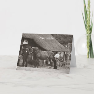 Carte d'anniversaire de forgeron du village