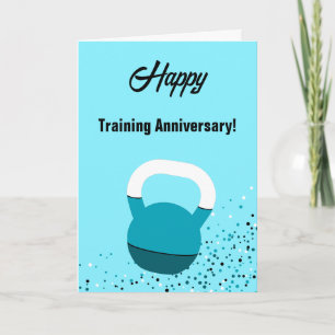 Carte d'anniversaire de formation Athlète Kettlebe