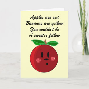 Carte d'anniversaire de fruits