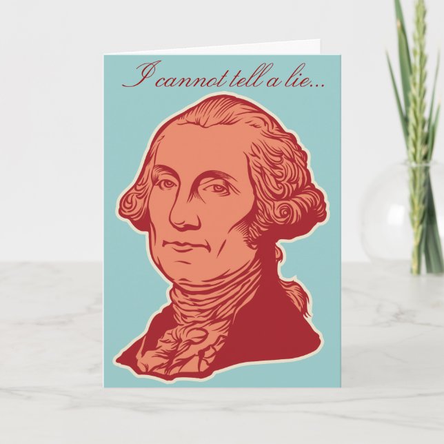 Carte d'anniversaire de George Washington (Devant)