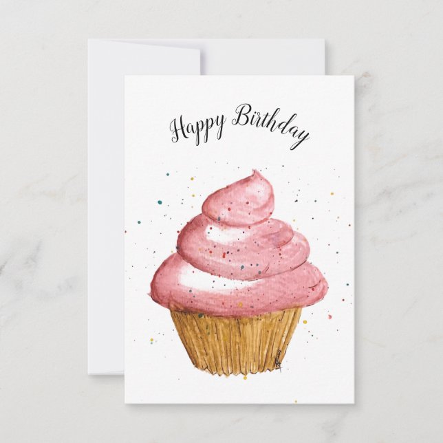 Carte d'anniversaire de givrage (Devant)