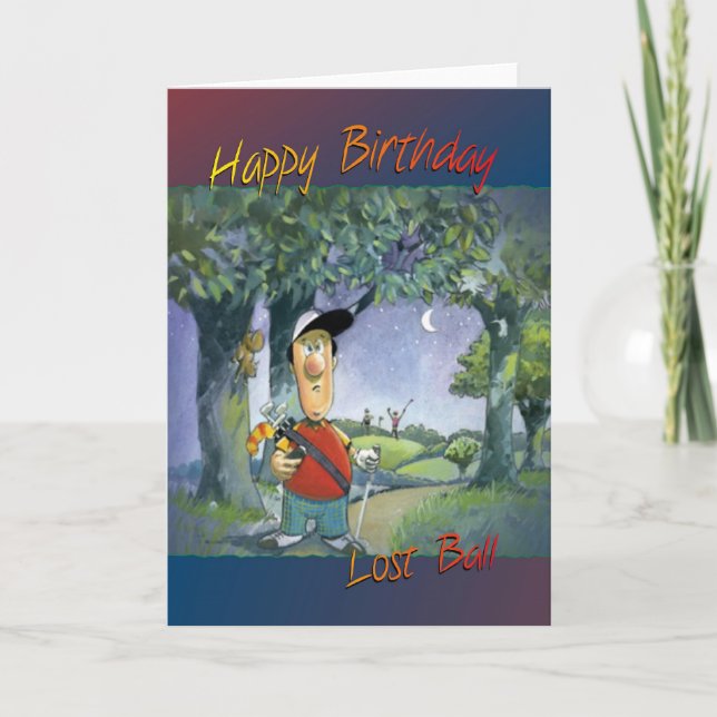 Carte d'anniversaire de golf (Devant)