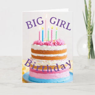 Carte d'anniversaire de grande fille