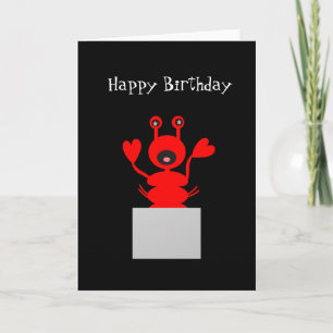 Carte d'anniversaire de homard ! Restez en dehors