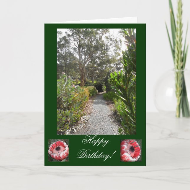 Carte d'anniversaire de jardin d'hiver (Devant)