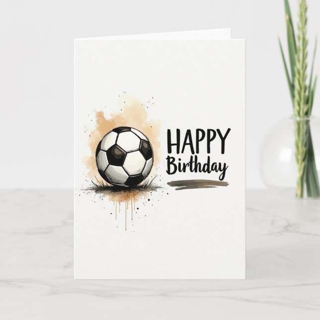 Carte d'anniversaire de jeu de balle ludique (Devant)