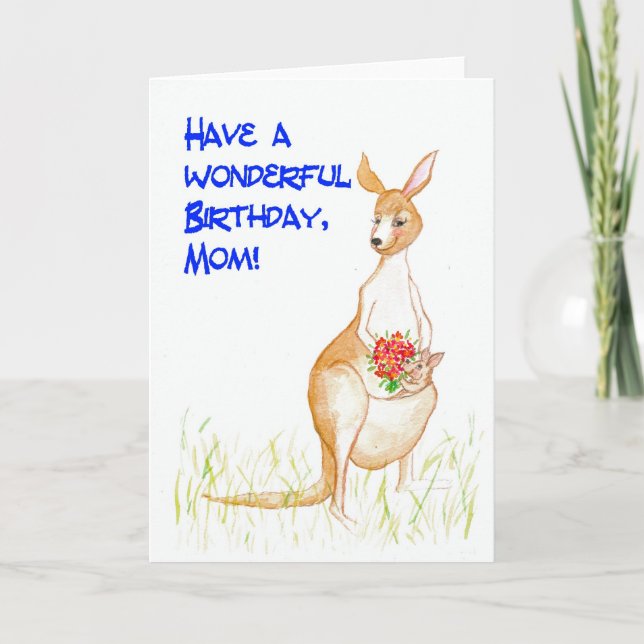 Carte d'anniversaire de Kangaroos (Devant)