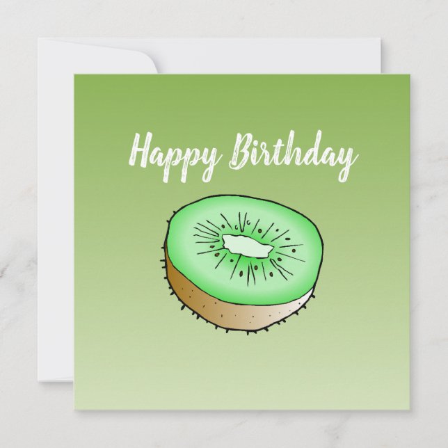 Carte d'anniversaire de Kiwi (Devant)