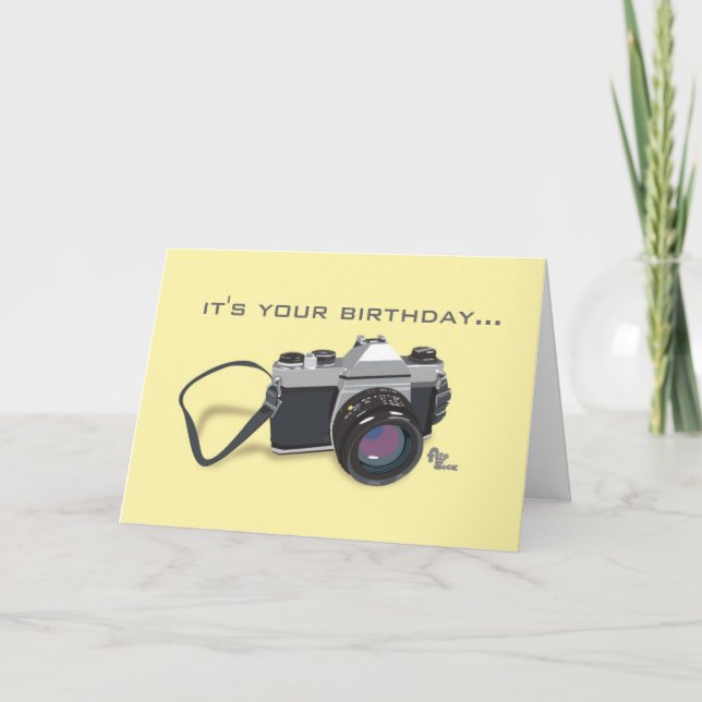 Carte d'anniversaire de la caméra (Devant)