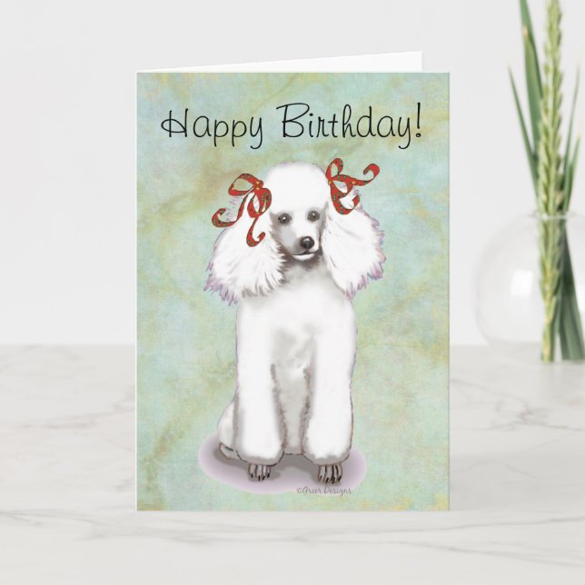 Carte d'anniversaire de la canicule blanche (Devant)