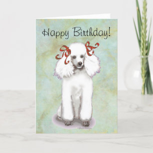 Carte d'anniversaire de la canicule blanche