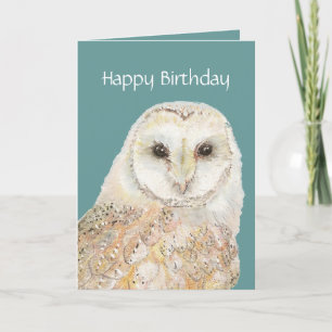 Carte d'anniversaire de la chouette insultante