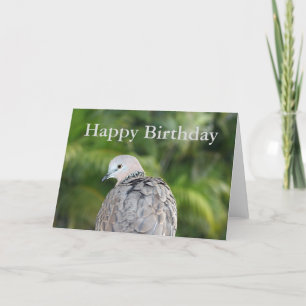 Carte d'anniversaire de la colombe tachetée