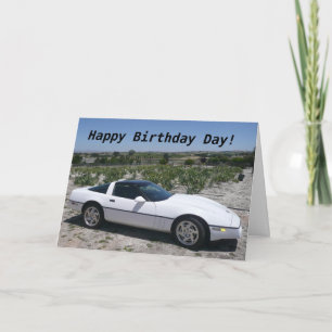 Carte d'anniversaire de la Corvette