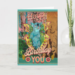 Carte d'anniversaire de la Créature mignonne Chihu