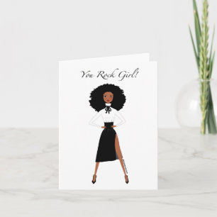 Carte d'anniversaire de la femme noire