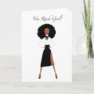 Carte d'anniversaire de la femme noire