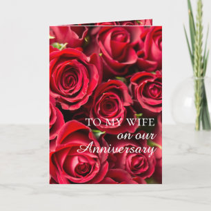 Carte d'anniversaire de la femme Rose romantique
