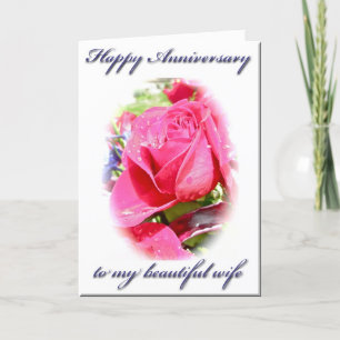 Carte d'anniversaire de la femme Rosebud