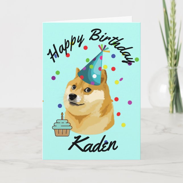 Carte d'anniversaire de la fête des chiens (Devant)