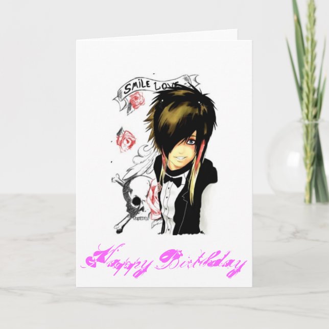 carte d'anniversaire de la fille (Devant)