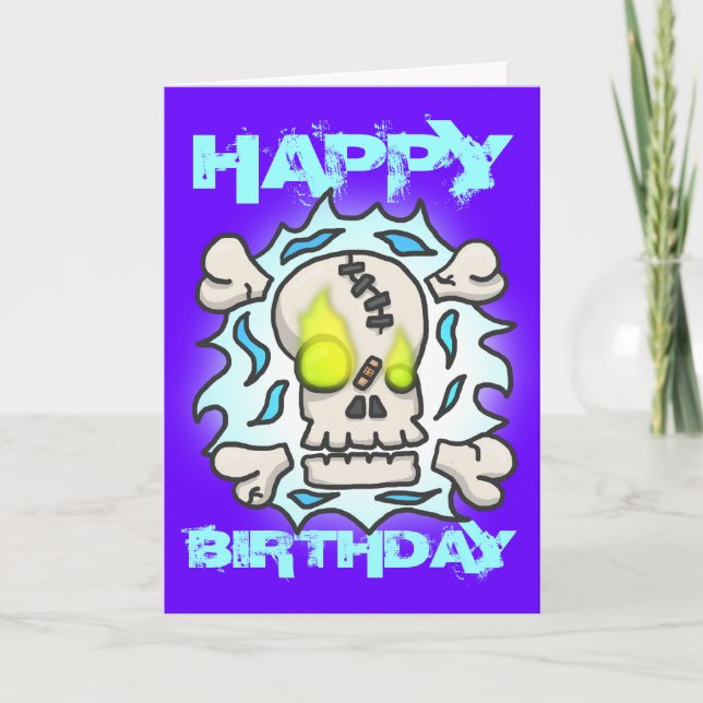 Carte d'anniversaire de la flamme crânienne (Devant)