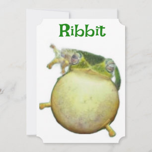 Carte d'anniversaire de la grenouille