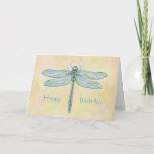 Carte d'anniversaire de la libellule