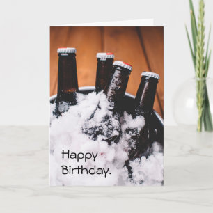 Carte d'anniversaire de la liste des lots de bière