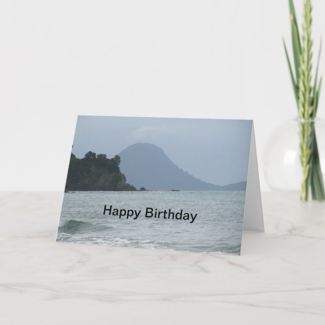 Carte d'anniversaire de la mer (Devant)