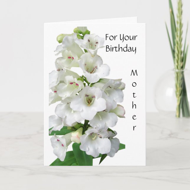 Carte d'anniversaire de la mère pliée (Devant)