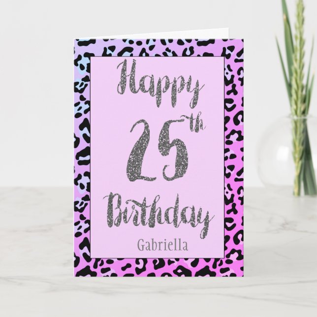 Carte d'anniversaire de la Parties scintillant d'a (Devant)
