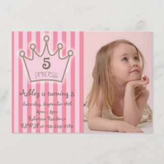 Carte d'anniversaire de la petite princesse
