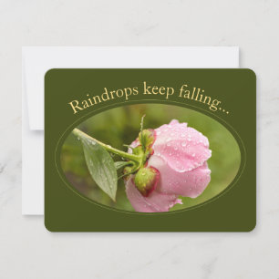 Carte d'anniversaire de la rose peony glittering
